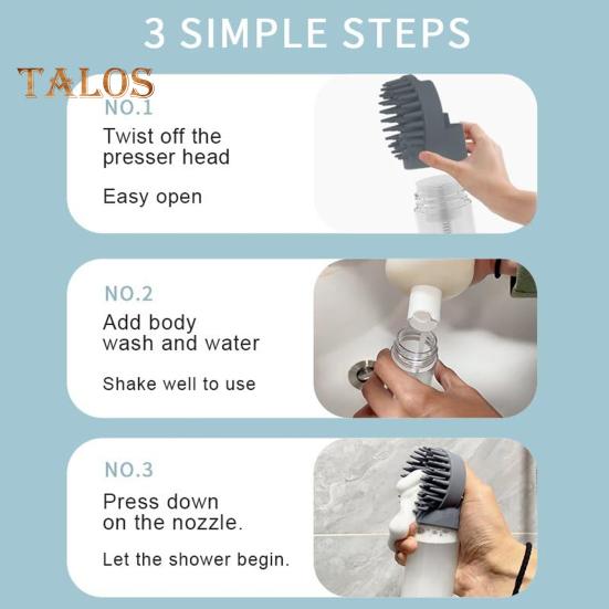 Dog Bath Brush Silicone Pet Shower Massage Brush Dog Grooming Scrubber Shampoo Bathing Comb for Long Short Haired Cats Dogs