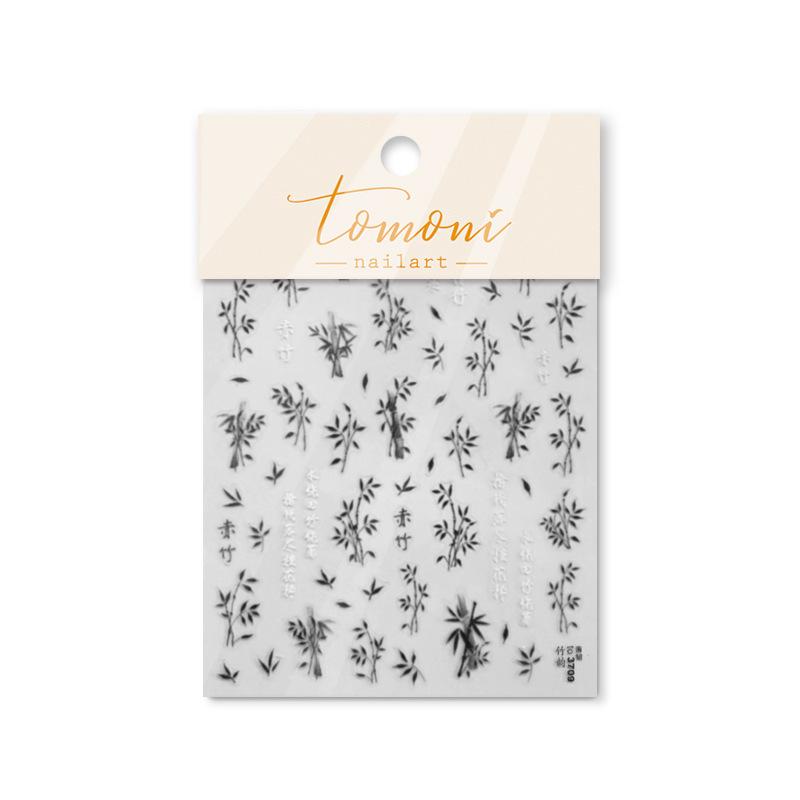 

Тонкие прочные бамбуковые наклейки для ногтей в китайском стиле. Изготовление своими руками креативных декоративных наклеек. to3709