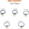 Practical Sturdy Stainless Steel Hose Clamp Set 100Pieces Assorted Size Accessory for Secure Piping Connection