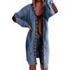 Plus Size Cardigan For Women, Long Open Front Chunky Knit Sweaters Elbow Patch Long Sleeve Outerwear Coat (S-2XL)