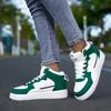 Blue High Top Sneakers Unisex Non Slip Platform Men's Skate Shoes Spring Autumn Casual Leather Skateboard Shoes For Women