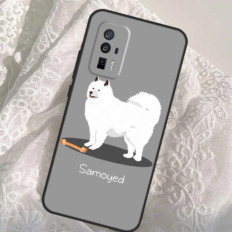 Cartoon Samoyed Dog Case For Xiaomi 13T 14T Pro 12T 11T 13 14 Ultra POCO X6 Pro M6 X3 X5 M5s F3 F5 F6 Cover