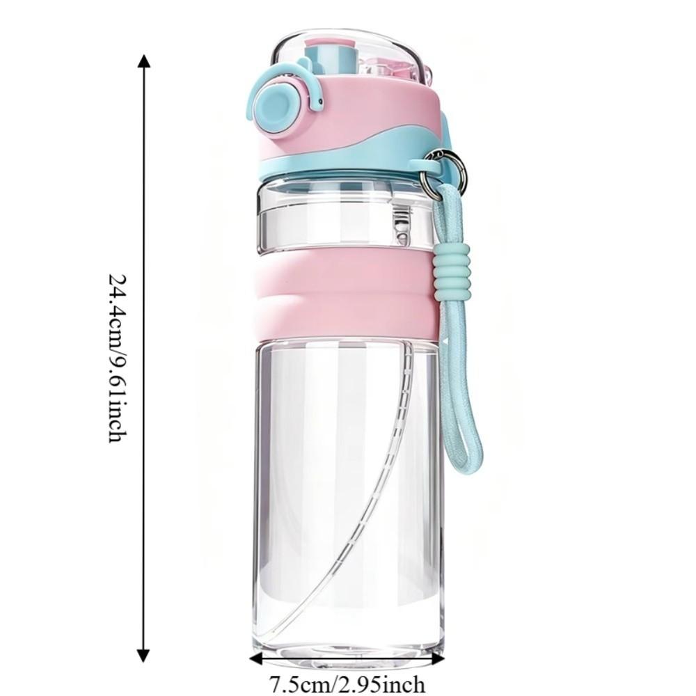 Dual-Use Spray Water Bottle Large Capacity Student Water Cup Outdoor Water Bottle  Gymnasium