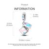 Charms Copper Colorful Cat Lighter Heart-Shaped Pendants Fit Charms Plata Original Bracelet Beads Women Jewellery Making