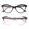 MODFANS Lady Cat Eye Reading Glasses ladies Spring Hinge Lightweight Presbyopic Readers Eyeglasses with Diopter +0.5 to +4.0