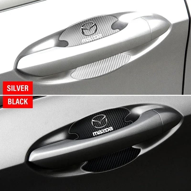 4Pcs Car Door bowl Sticker with Door Handle Bowl Scratch Protective Sticker For Mazda 3 6 MS MP RX8 Atenza Axela Demio CX3 CX5