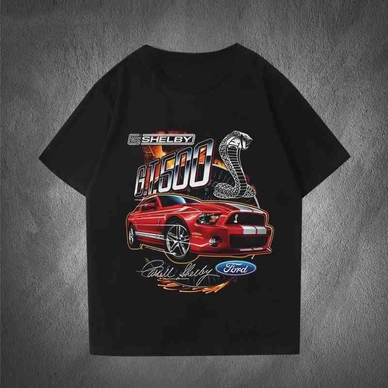 

Ford Mustang GT American Muscle Car Racing Short Sleeve Clothes TShirt Mens Summer Periphery S