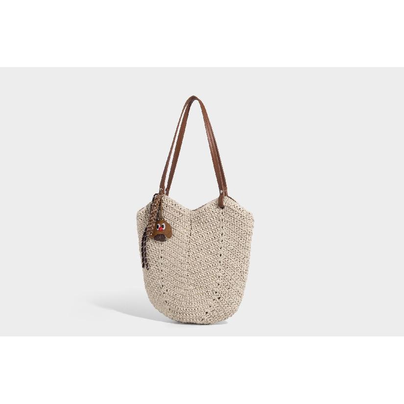 Cross-Border Lazy Style Woven Bag for Women Summer 2025 New Beach Vacation Large Capacity Shoulder Tote Bag
