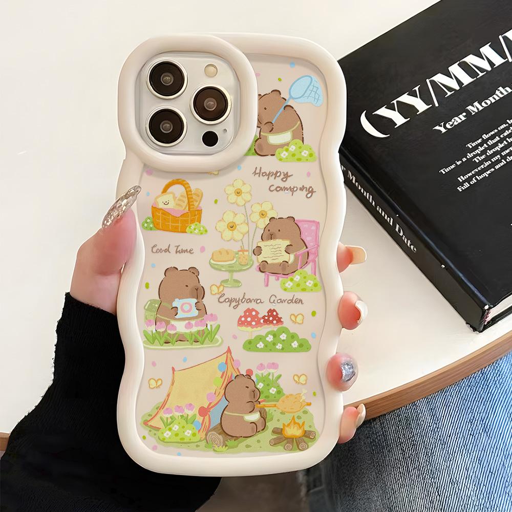 Mobile Phone Cases for iPhone 11 13 XR 15 Pro Max 12 14 Pro Max Case iPhone 16 7 Plus 8 Plus XS Max 15 Plus Macaron Cartoon Cute Anti-fall Waterproof