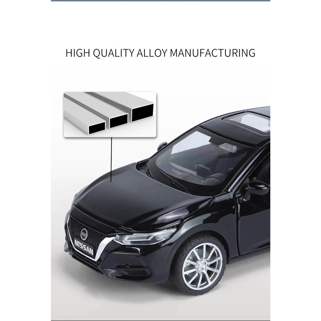 Modellino Auto Giocattolo in Lega pressofusa Nissan SYLPHY 1/32 Giocattolo con Suoni e Luci Collezionabili Regalo di Compleanno