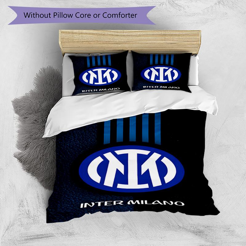 3pcs Football Team (8) Design Cover Set - HD Printed Bedding with 1 Cover and 2 Pillowcases - Perfect for Home and Dorm Decor