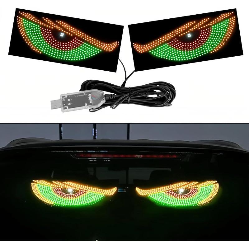 Devil Eyes Light Programmable LED Display Soft/hard Screen LED Matrix Pixel Panel App Control USB Poweded for Cars Windshield