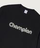 CHAMPION Track Logo Loose Fit Jog Tag Long Sleeve T-Shirt Black