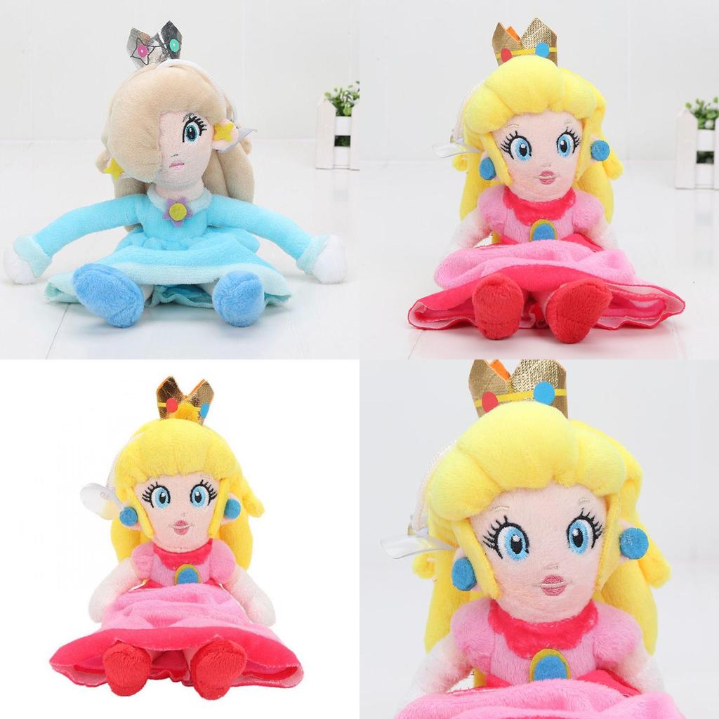 Adorable New Super Mario Bros. Princess Peach Daisy Rosalina Plush Doll Stuffed Toy 8 Inch