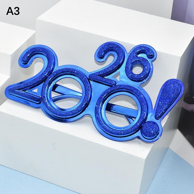 2026 Číslo Brýle Šťastný Rok Brýle Diamantové Třpytivé Sluneční brýle Cosplay Rekvizita Vánoční Párty Dekorace Zábavné Brýle