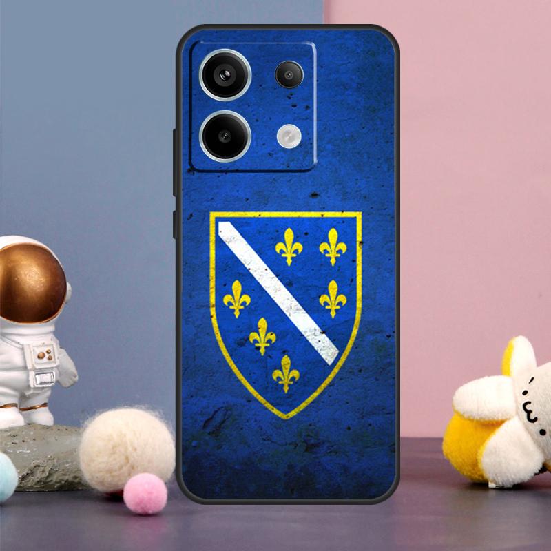 Cover Bandiera Bosnia ed Erzegovina per Xiaomi Redmi Note 13 12 11 9 10 Pro 12S 11S 10S 9S Redmi 13 12 10C 12C 13C Custodia