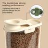 2L Airtight Dog Food Storage Container Transparent Dust-proof Anti-moisture Grain Dispenser Large Capacity Puppy Barn Bunny Use