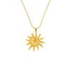 High-End Heart & Geometric Titanium Steel Clavicle Necklace for European & American Markets