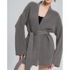 Oversized Knit Cardigan Women Fall Winter Soft Warm Loose Fit Long Sleeve Open Front Sweater With Belt