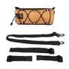 Bike Handlebar Bag Large Capacity Bike Tube Bag Bike Front Storage Bag Cycling Accessories Brown