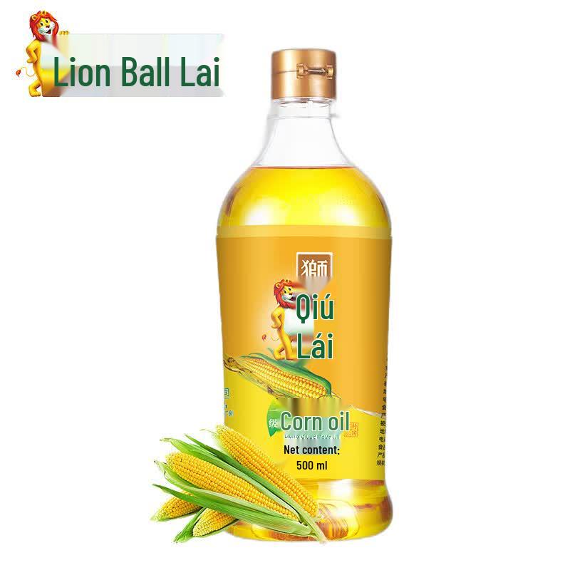 Lion & Globe Non-GMO Pressed First Grade Corn Oil 500ml