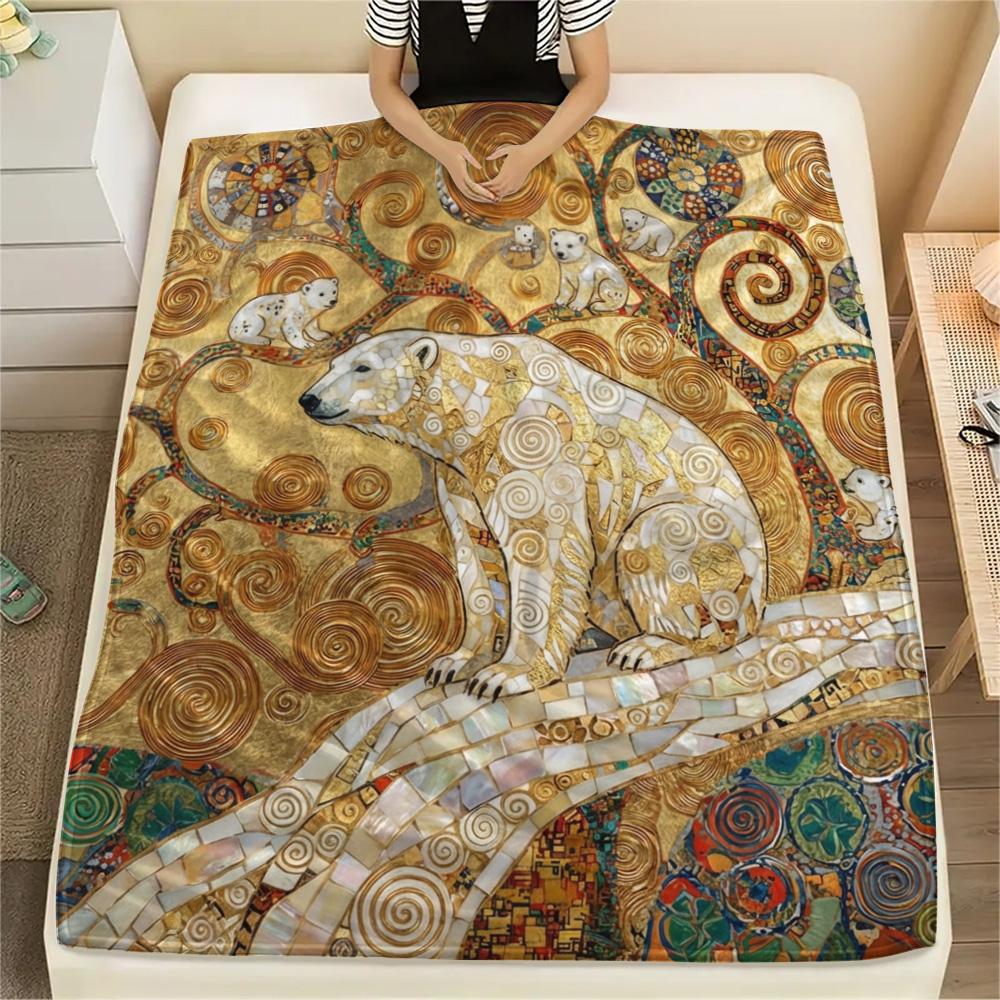 1 Stück Alien Erde Print Flanelldecke, Hohe Qualität, Bequem für alle Jahreszeiten, Heimdekoration, Wärme und Komfort, Perfekt für Weihnachtsgeschenke