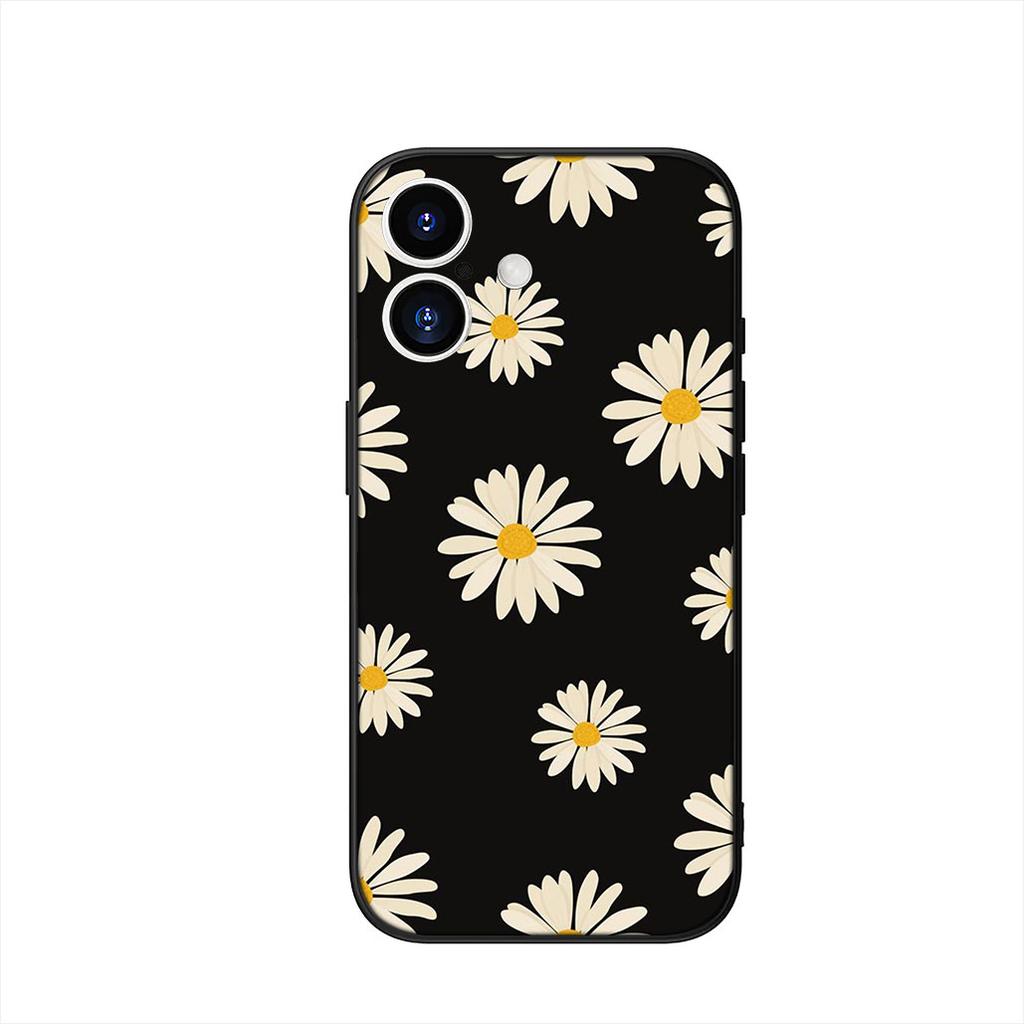 Phone Cover for Apple iPhone 16 15 14 Plus 13 12 Mini 17 Pro Max + 16E Air 16+ ProMax Case Fashion Fresh Little Daisy Flower