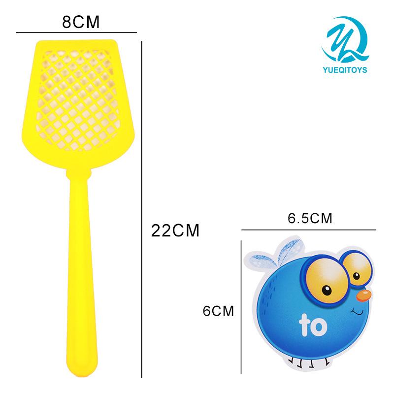 Children's Board Game Toy Crazy Fly Swatter and Word Game with Storage Bag Vocabulary Card