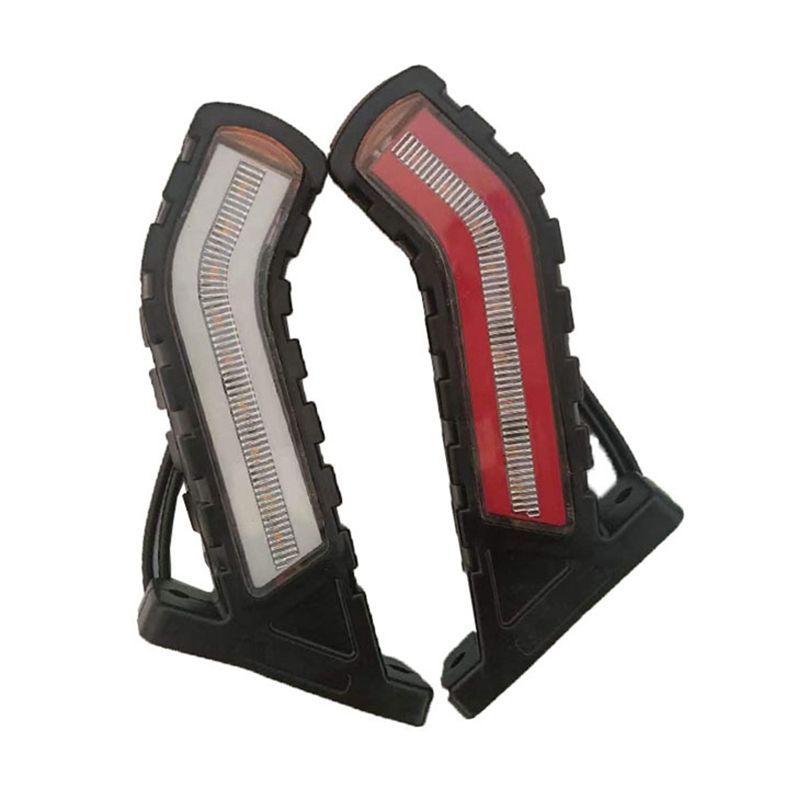 Truck Side Lights Running Water Tail Lights Waterproof Trailer LED Lighting Neon Stalk Side Marker Lamp 24V, 2Pcs