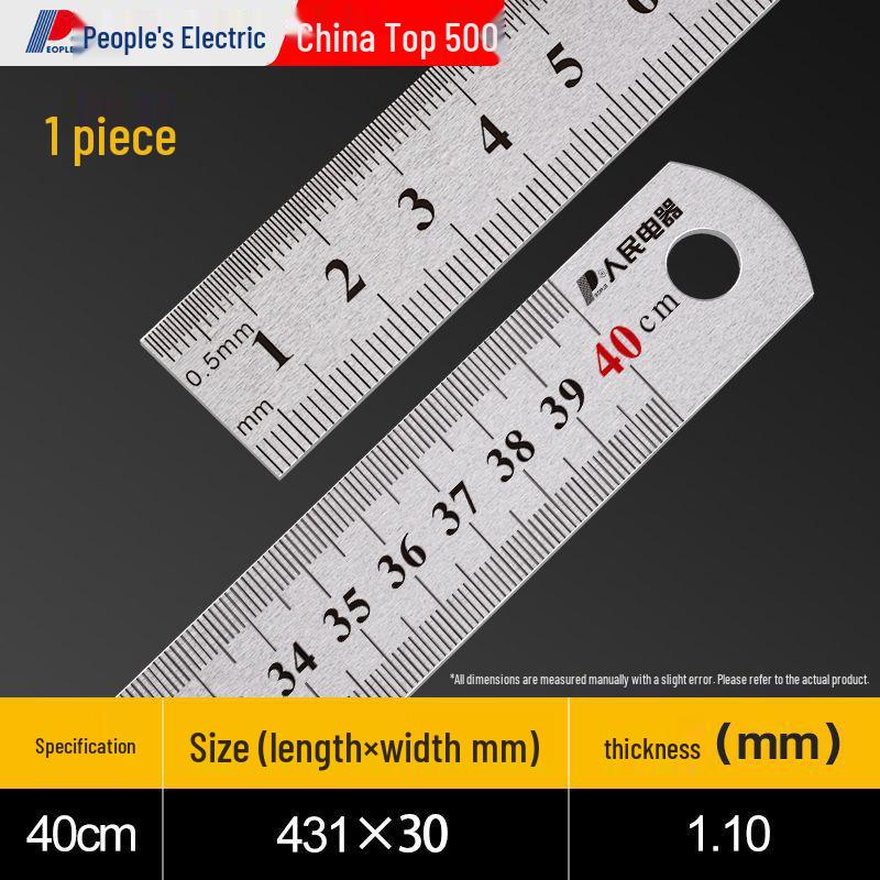 Multifunctional Extra-Thick Stainless Steel Ruler for Students, 15/30cm - Ideal for Drawing and Measurement.