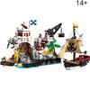 NEW Medieval Pirates Series Eldorado Fortress Fortress Pirate 8 figures 2509pcs Model Building Blocks BricksToys For Kids 10320