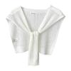 Knitted Hollow Out Shawl, Lightweight Breathable Neck Scarf Wrap for Women
