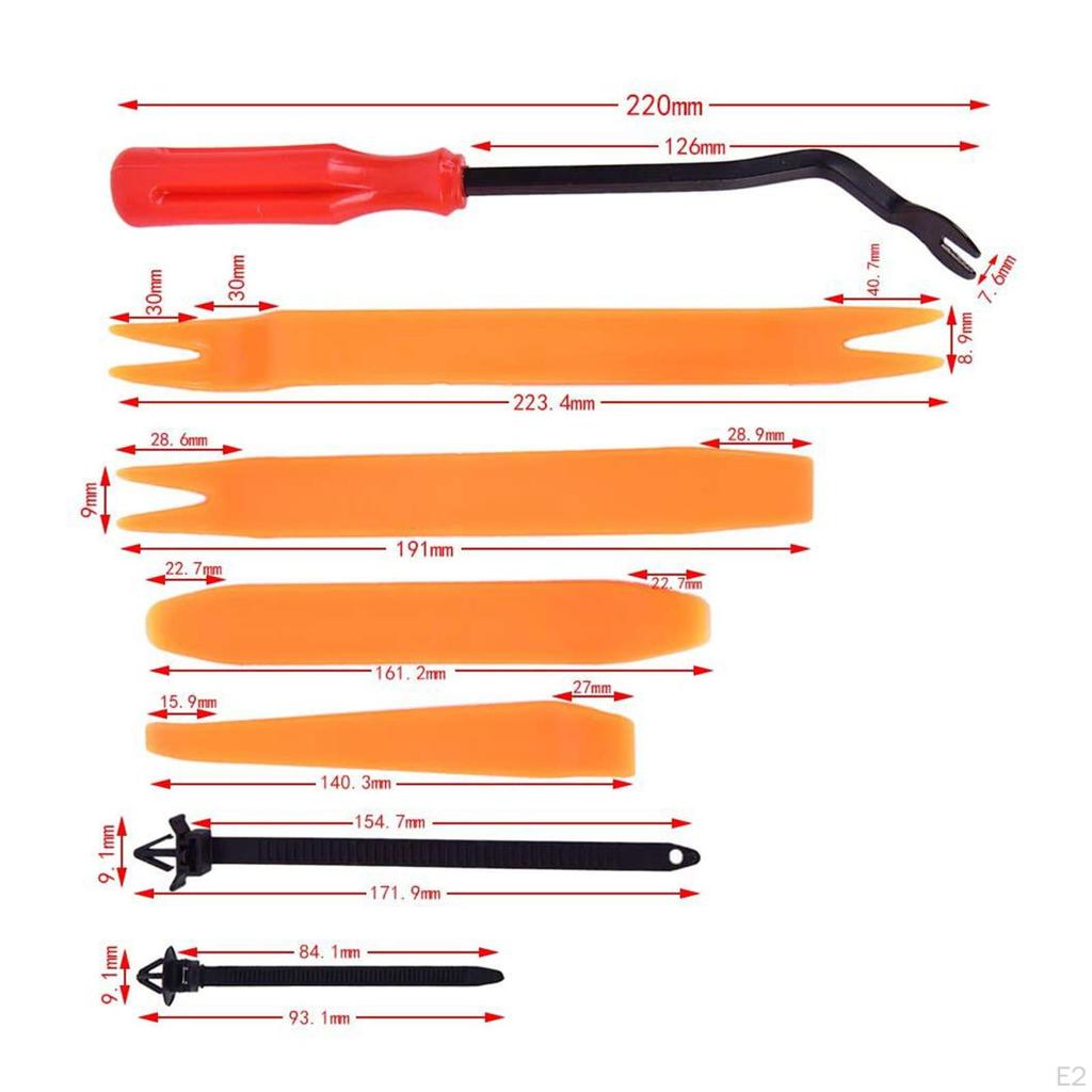 725Pcs Bumpers Retainer Clips Car Fastener with Storage Box Easy Installation Body