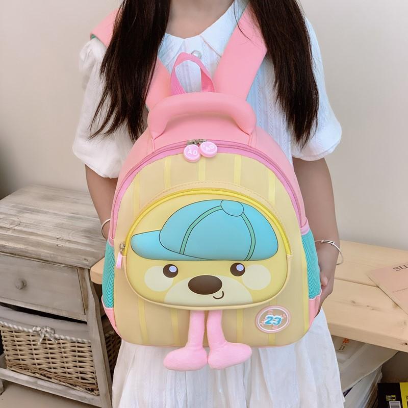 Schoolbag New Kindergarten Baby Foreign Style School Bag Cartoon Cute Printed Backpack Children's Lightweight Casual Backpack
