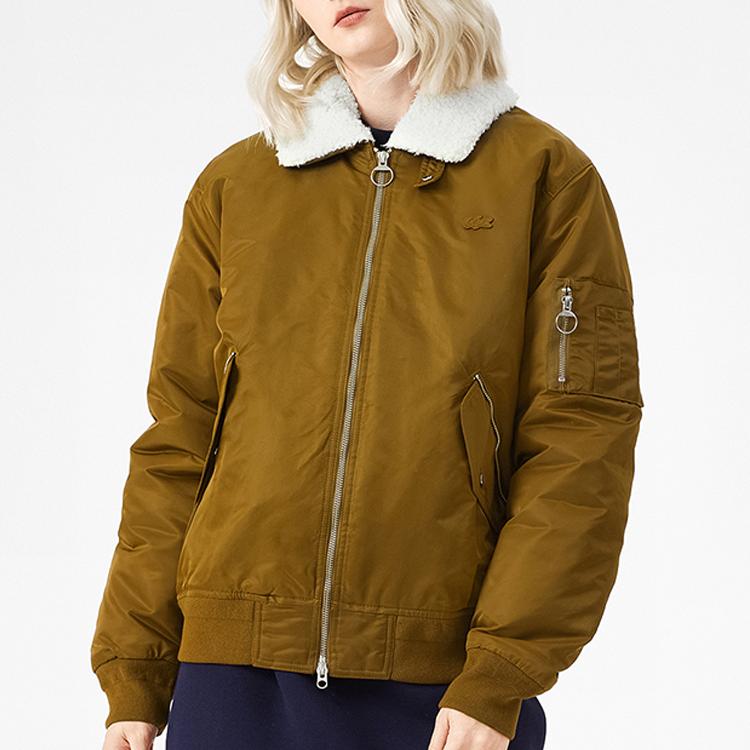 LACOSTE Puffer Jacket Unisex Brown BH8405-3MS