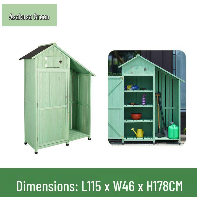 Outdoor Anti-Corrosion Sunscreen Storage Cabinet for Garden and Courtyard