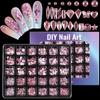 Nail Art 30 Grid Boxed Nail Art Flat Bottom Special-Shaped Diamond Transparent Ab Big Red Nail Rhinestone Nail Art Jewelry