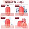 Silicone Ice Cube Face Roller Cooling De-Puffing Facial Silicone Ice Mold Shrink Pores Skincare Tool Facial Ice Roller