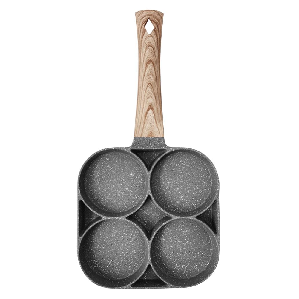 Nonstick Pan With Four Holes Flat Bottom Suitable For Home Cooking