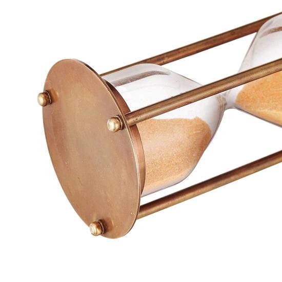 Vintage Brass Hourglass Brass Sand Timer Both Side Compass Sand Timer Hour Glass For Home, Office Décor.