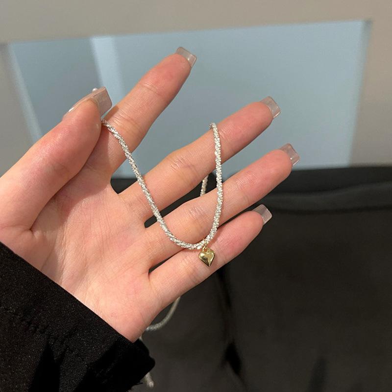 Simple 925 Necklace Cauliflower Chain Sparkling Collarbone Chain 520 Necklace