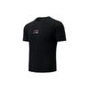 Li Ning Badminton Series Letter Logo Round Neck Pullover Short Sleeve T-Shirt Unisex T-Shirts Black AHST705-3