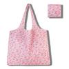 Large Floral Pattern Foldable Tote Bag - Portable, Sturdy, Eco-Friendly, Wear-Resistant for Grocery Shopping