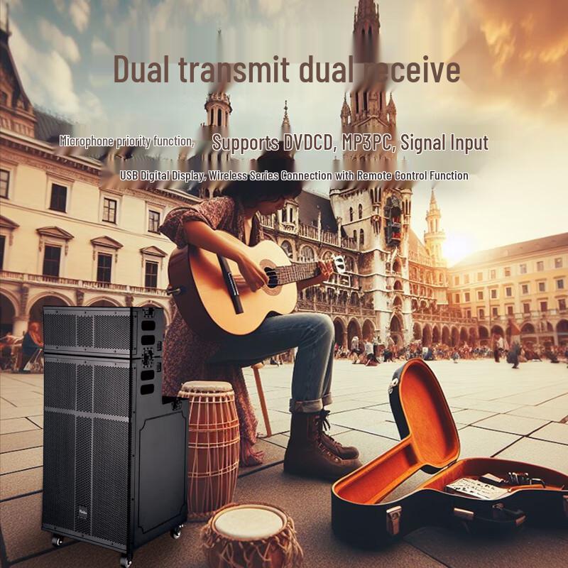 Runpu Professional 12-inch 3-Way Portable PA System (CN version)