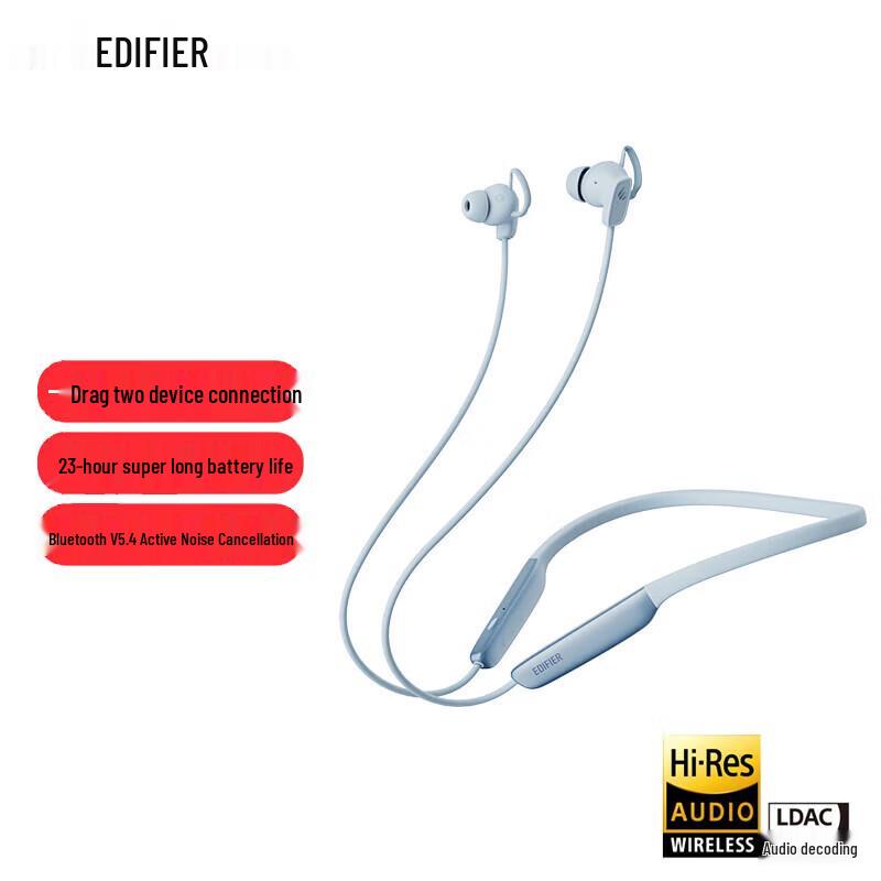 Edifier W280NB Pro Neckband Active Noise Cancelling Bluetooth Headphones
