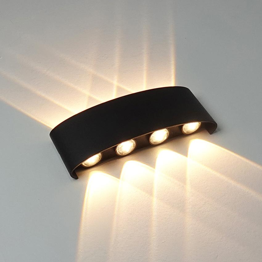 IP65 LED Wall Lamp Outdoor Waterproof Garden Lighting Aluminum AC86-265V Indoor Bedroom Living Room Stairs Wall Light  NR-184