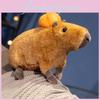 Entzückendes orangefarbenes Capybara Plüschtier Weiches Kuscheltier Stofftier Puppe Für Kinder