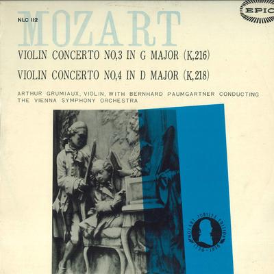 LP Record MOZART ARTHUR GRUMIAUX VIOLIN BE  Violin Concerto No.3 In G Major K NLC112 EPIC 1956 Japan Classical Used