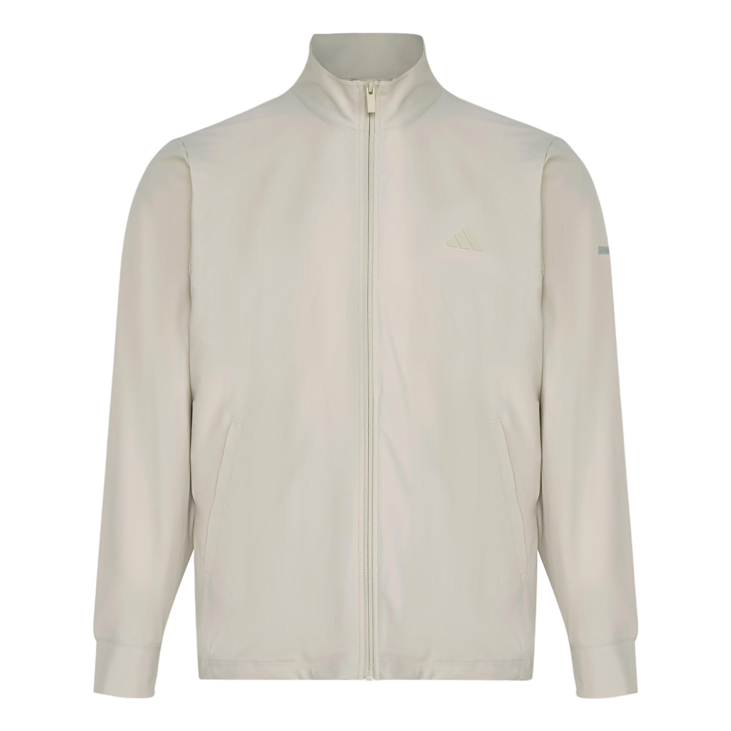 Adidas Knit Zip Front Solid Color Stand Collar Zip Knit Long Sleeve Jacket Men jackets KW4773 S