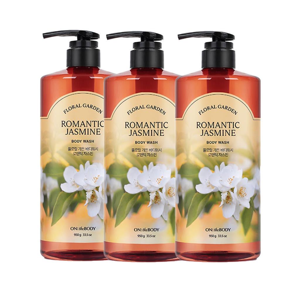 ON THE BODY Floral Garden Body Wash Refreshing Jasmine 950g (Pack of 3)